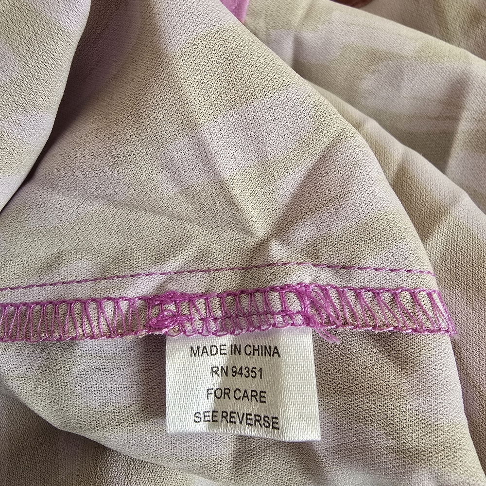 Jade by Melody Tam blouse, size M, pink & brown color. - Picture 8 of 8
